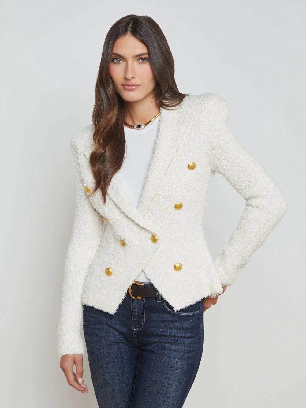 L'AGENCE New with tags, Bethany Blazer with Gold Buttons - Picture 8 of 11
